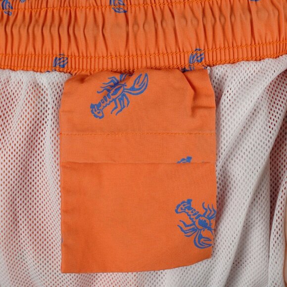 NEW Vintage Polo Ralph Lauren Bathing Suit! XL or XXL Orange With Blue Lobsters - Picture 5 of 5